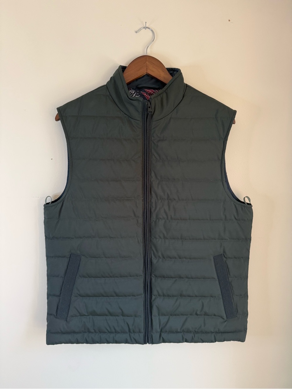 Ted Baker Quilted Puffer Vest in Forest Green